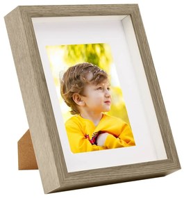 vidaXL Κορνίζες 3D 3 τεμ. Σκ. Ξύλο 20x25 εκ. για Φωτογραφίες 13x18 εκ.