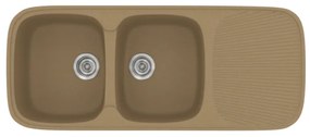 Sanitec Classic 300 Metallic Coffee Νεροχύτης 80cm