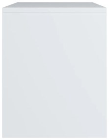 Κομοδίνα 2 τεμ. Λευκά 40 x 30 x 40 εκ. από Μοριοσανίδα - Λευκό