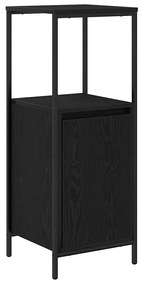 vidaXL Σετ Επίπλων Μπάνιου με ράφι 3 pcs Μαύρη Οξυά Επεξεργασμένο ξύλο