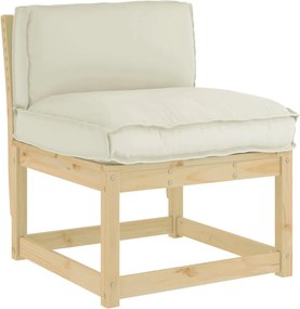 vidaXL Μαξιλάρι Κρεμ 70 x 40 x 12 cm Ύφασμα Όξφορντ