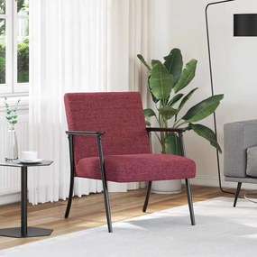 vidaXL Πολυθρόνα Κόκκινο 59 x 75 x 78 εκ ύφασμα