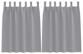 vidaXL Κουρτίνες συσκότισης 2 pcs Ανοιχτό γκρι 140 x 140 cm
