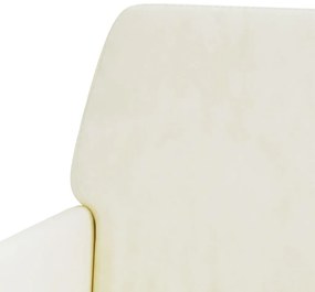 vidaXL Πάγκος Κρεμ 108x79x79 εκ. Βελούδινος