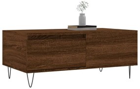vidaXL Τραπεζάκι Σαλονιού Καφέ Δρυς 90x50x36,5 εκ. Επεξεργασμ. Ξύλο