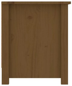 Παπουτσοθήκη Μελί 110x38x45,5 εκ. από Μασίφ Ξύλο Πεύκου - Καφέ