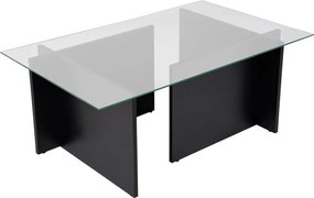 Τραπεζάκι Σαλονιού Ξύλο Μαύρο CEBIR 105x65x40