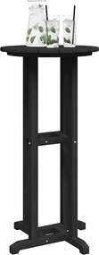 vidaXL Τραπέζι μπαρ Μαύρο 55 x 55 x 107 cm Πολυαιθυλένιο