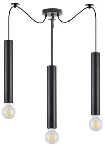 SE21-BL-5-BL3 ADEPT TUBE BLACK Black Pendant+