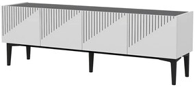 Έπιπλο Τηλεόρασης Draw 475OLV1464 154x37x45cm Marble Effect Black-White