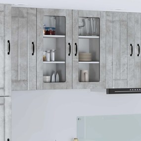 vidaXL Ραφιέρα τοίχου LUCCA 2 τμχ. Γκρι Σκυροδέματος