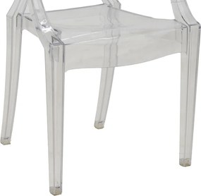Πολυθρόνα Narova pakoworld PC διάφανο 43x48x92εκ
