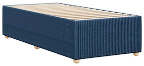 vidaXL Σκελετός Κρεβατιού Χωρίς Στρώμα Μπλε 90x200 εκ. Υφασμάτινο