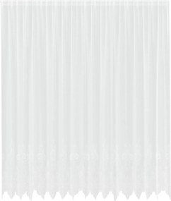 vidaXL Κουρτίνα Δαντέλας με κουρτίνες Λευκό 260 x 400 εκ Πολυεστέρας
