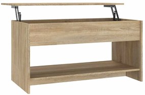 vidaXL Τραπεζάκι Σαλονιού Sonoma Δρυς 102x50x52,5 εκ. Επεξεργ. Ξύλο