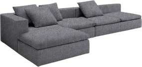 Γωνιακός καναπές Lory-280φ 135β εκ.-Γκρι