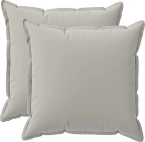 vidaXL Κάλυμμα Μαξιλαριού 2 τμχ. HOUTEN Γκρι 60 x 60 cm Πολυεστέρας