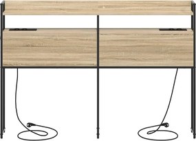 vidaXL Κεφαλάρι Αποθήκης με ράφι Sonoma Δρυς 98 cm Επεξεργασμένο ξύλο