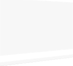 vidaXL Ύφασμα αντικατάστασης τέντας Λευκό 5 x 3 m Πολυεστέρας