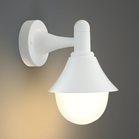 Φωτιστικό τοίχου Rabun 1xE27 Outdoor Wall Lamp White D:24.5cmx23.5cm (80202524) - 80202524