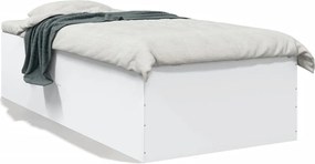 vidaXL Πλαίσιο Κρεβατιού Λευκό 100 x 200 εκ. Επεξεργ. Ξύλο