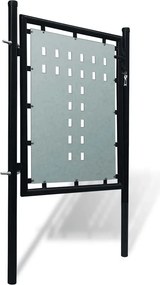 vidaXL Πόρτα με Μονή Πόρτα Μαύρη 100x100 εκ.