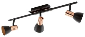 Φωτιστικό Σποτ Led 94586 Black - Copper Barnham Eglo Metal