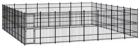 Κλουβί Σκύλου Εξωτερικού Χώρου 58,98 μ² από Ατσάλι - Μαύρο