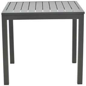 Τραπεζαρία Uplift-Kliton σετ 3τεμ ανθρακί αλουμίνιο και plywood σε γκρι απόχρωση 80x80x74εκ 80x80x74 εκ.