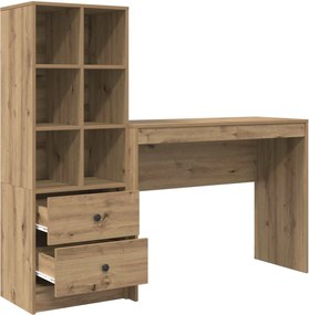 vidaXL Γραφείο Artisan Oak 145,5 x 40 x 127 εκ 2 τμχ.