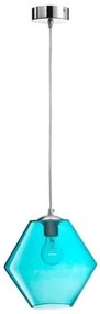 Κρεμαστό Φωτιστικό Οροφής Φ23cm E27 60W Γυαλί Luma Lighting-114-01022-04-bleu-Μπλε 114-01022-04-bleu
