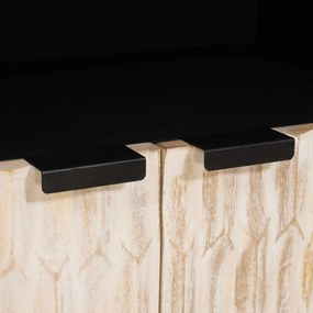 vidaXL Πλαϊνό γραφείο Λευκό Φινίρισμα Καθαρισμού 60 x 33 x 75 cm