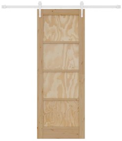 vidaXL Συρόμενη Πόρτα Άλλο ORKDAL Φυσικό και λευκό 73.5 x 198.5 εκ.