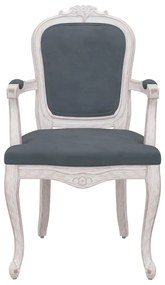 Καρέκλες Τραπεζαρίας 2 τεμ Σκ. Γκρι 62x59,5x100,5 εκ Βελούδινες - Γκρι