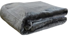 Κουβέρτα Βελουτέ 5 Anthracite Anna Riska Ημίδιπλο 160x220cm Πολυέστερ