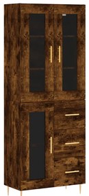 vidaXL Ντουλάπι Καπνιστή Δρυς 69,5x34x180 εκ. από Επεξεργασμένο Ξύλο