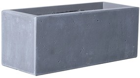 Γλάστρα Πήλινη Ορθογώνια B-6070-8 Moody M 60x30x30cm Grey Supergreens Πηλός