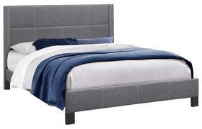 Κρεβάτι Trillop Ημ666.01 Για Στρώμα 160x200cm Ύφασμα Grey Διπλό