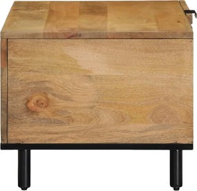 vidaXL Τραπεζάκι σαλονιού καφέ 80x50x40 cm μασίφ ξύλο Mango