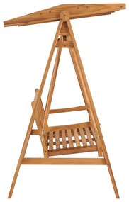 vidaXL Κούνια Κήπου 174 εκ. από Μασίφ Ξύλο Teak