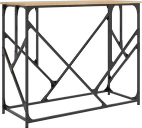 vidaXL Τραπέζι Κονσόλα Sonoma Δρυς 100x40x80 εκ. Επεξεργασμένο Ξύλο