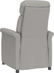 vidaXL Πολυθρόνα Ανοιχτό γκρι Μικροΐνες