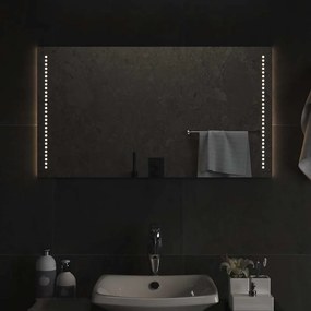 vidaXL Καθρέφτης Μπάνιου με LED 90x50 εκ.