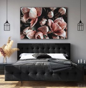 Πίνακας σε καμβά με ρόζ λουλούδια KNV1513 120cm x 180cm Μόνο για παραλαβή από το κατάστημα