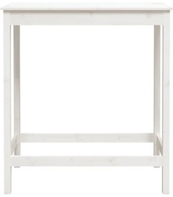 vidaXL Τραπέζι Μπαρ Λευκό 100 x 50 x 110 εκ. από Μασίφ Ξύλο Πεύκου