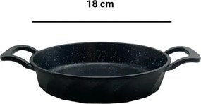 Stewehome Τηγάνι από χυτοσίδηρο για ομελέτα Μαύρο 8x8 cm