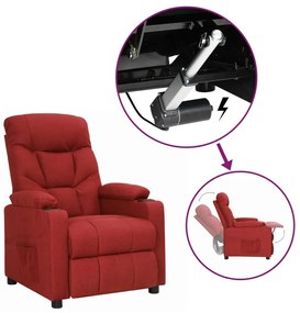 vidaXL Πολυθρόνα Ανακλ. Μπορντό Υφασμάτινη