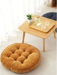 Stewehome Στρογγυλό μαξιλάρι δαπέδου πορτοκαλί 58x58 cm