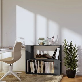 vidaXL Βιβλιοθήκη/Διαχωριστικό Χώρου Γκρι 80x25x70 εκ. Μασίφ Πεύκο