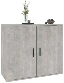 vidaXL Ντουλάπι Γκρι Σκυροδέματος 80x33x70 εκ. Επεξεργασμένο Ξύλο